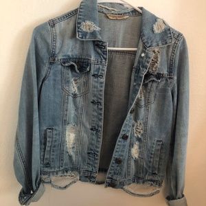 Distressed Jean Jacket